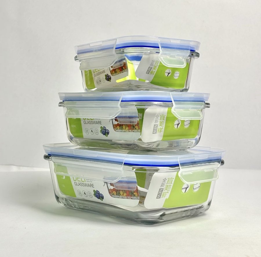 Air Tight Container 3 Pcs Food Storage