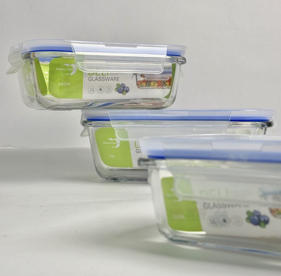 Air Tight Container 3 Pcs Food Storage